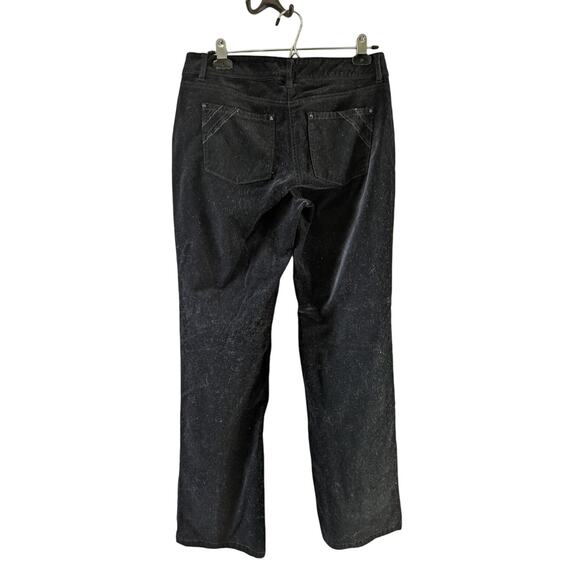 White House Black Market 6 R Black Velvet bootleg pants - Picture 2 of 12